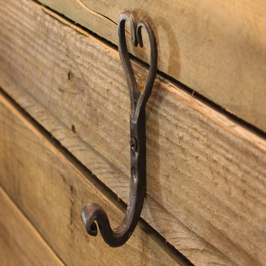 Hand-Forged Heart Hook
