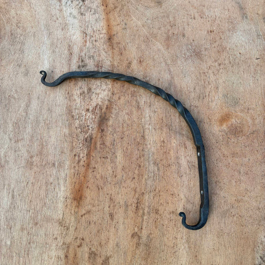 Hand-Forged Double Hook for Dinner Bell Triangle – Rustic Farmhouse Hardware