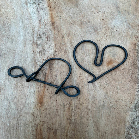 Shackled Heart Blacksmith Puzzle | Handmade Metal Brain Teaser | Rustic Puzzle Art