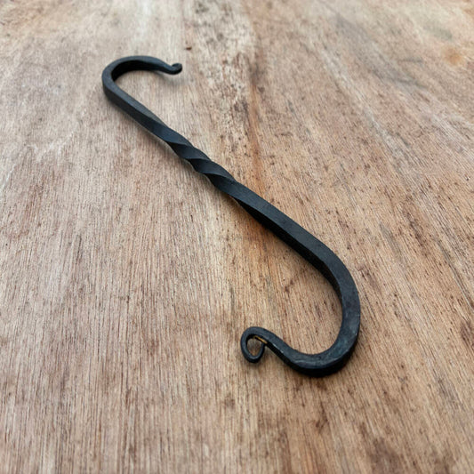 Hand-Forged Twisted S Hooks