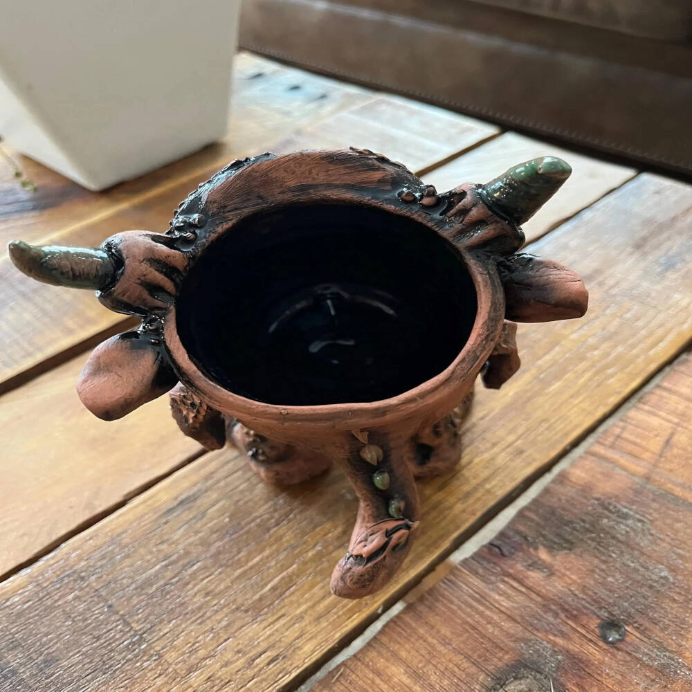 Ducklan the Drooling Goblin – Hand-Sculpted Ceramic Planter by DeWall’s Forge