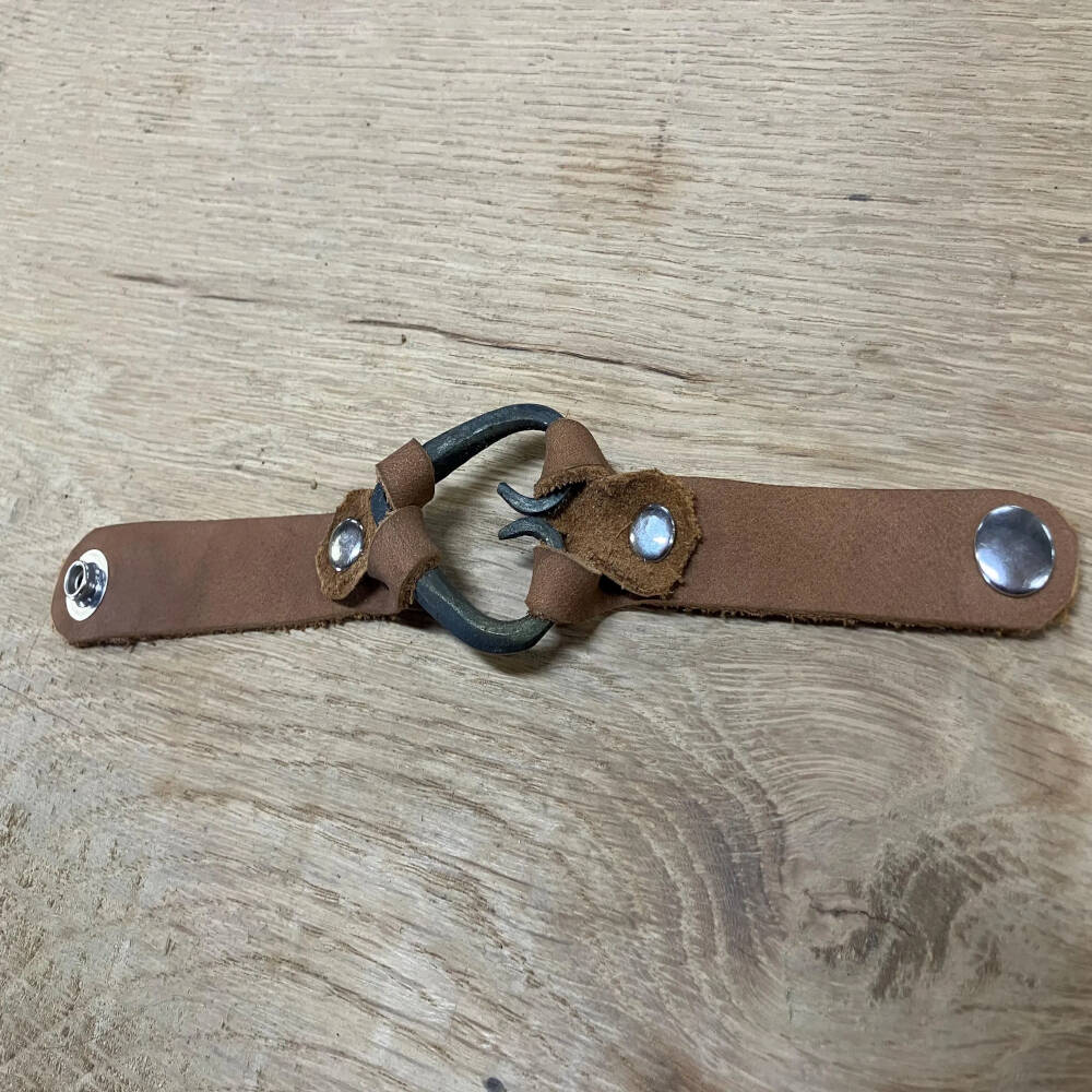 Hand Forged Heart Bracelet – Blacksmith Jewelry