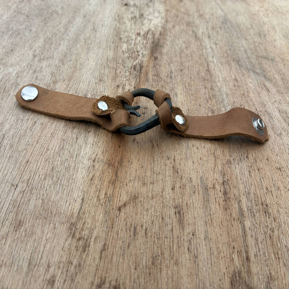 Hand Forged Heart Bracelet – Blacksmith Jewelry