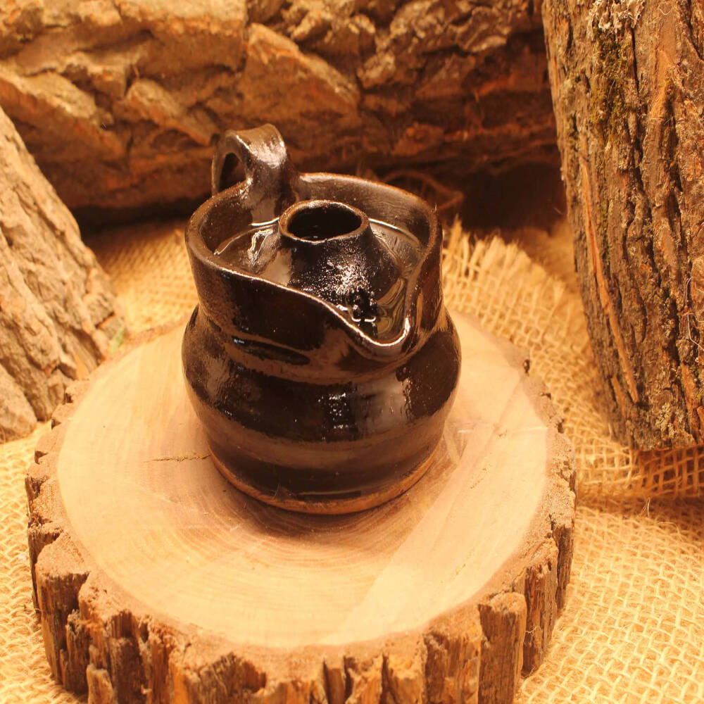 Handmade Earthenware Oil Lamp