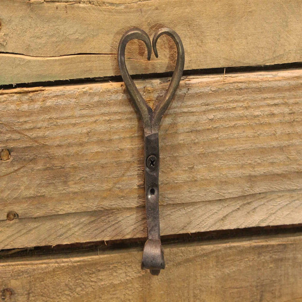 Hand-Forged Heart Hook