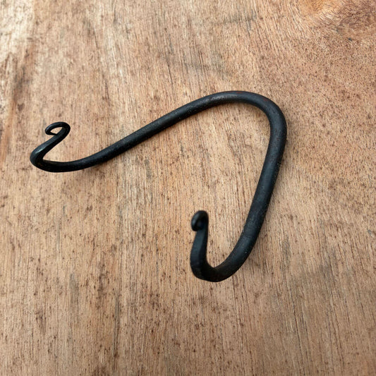 Hand Forged Steel Bail Hook – Campfire Dutch Oven Cooking Tool