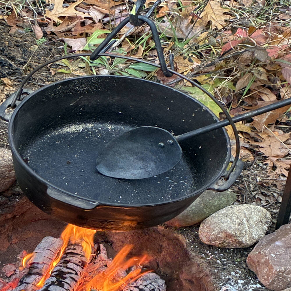 Hand Forged Steel Bail Hook – Campfire Dutch Oven Cooking Tool