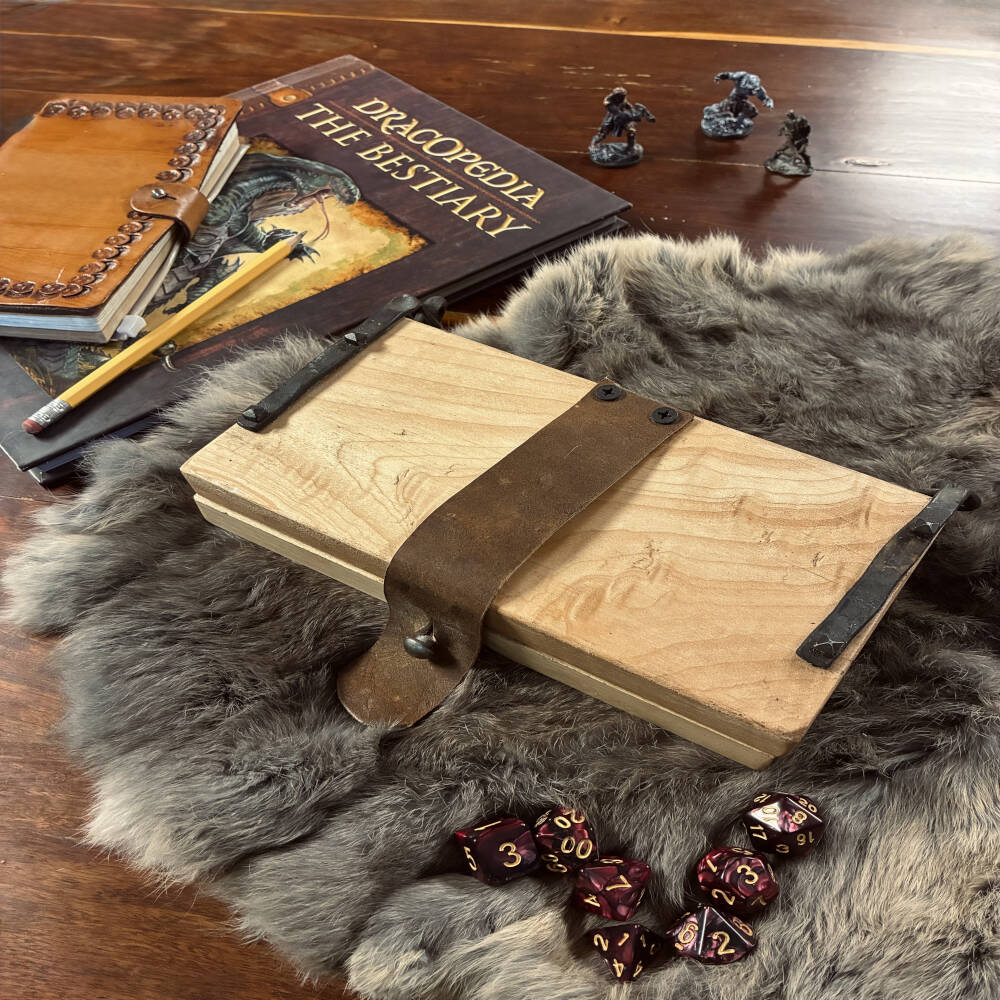 Handcrafted Viking Dice Box Vault | TTRPG & RPG Fantasy Tabletop Organizer