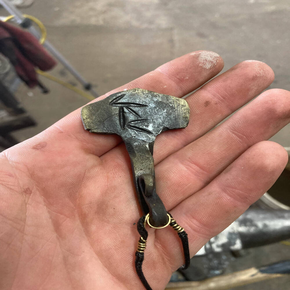 Hand-Forged Mjolnir Pendant Necklace