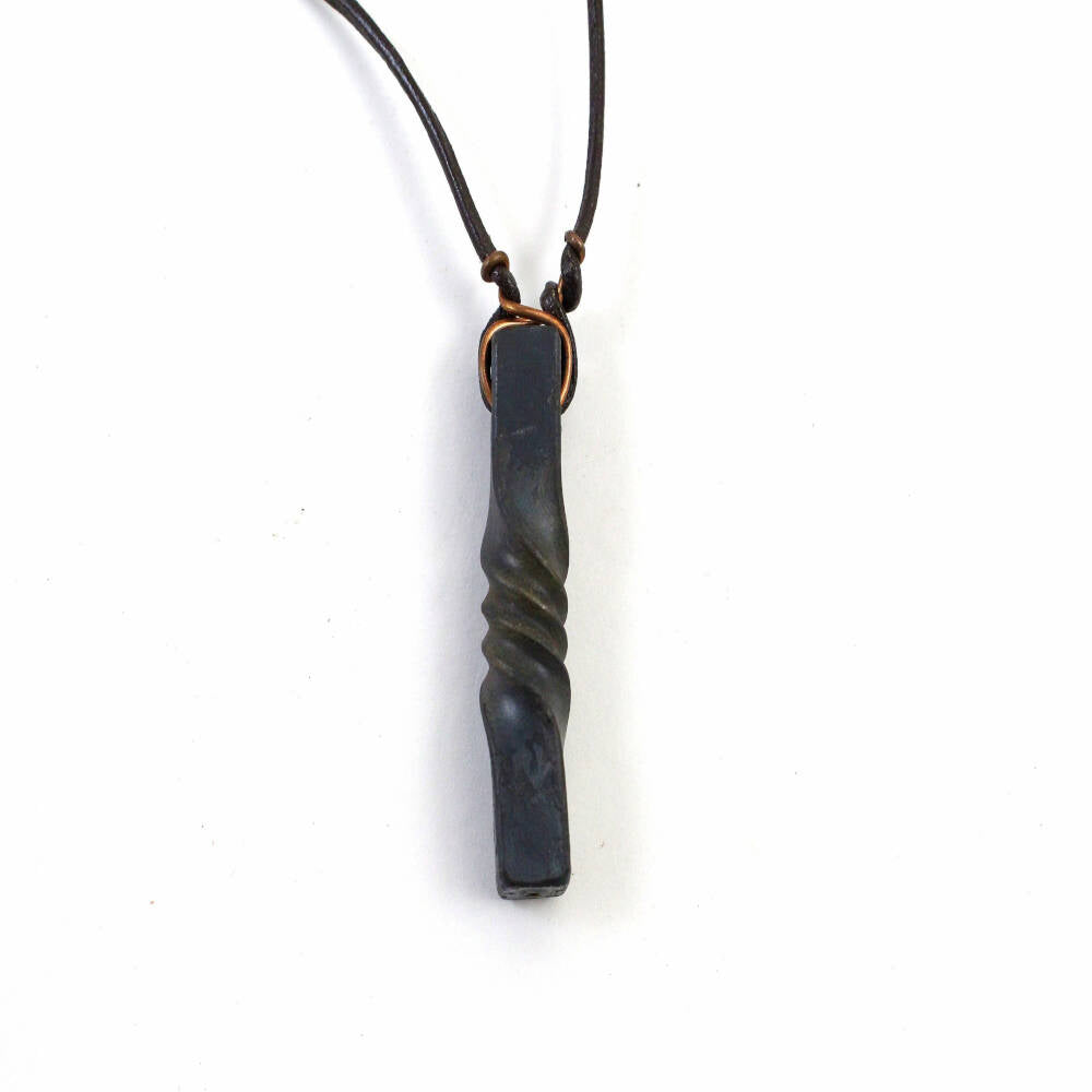 Hand-Forged Twist Pendant Necklace