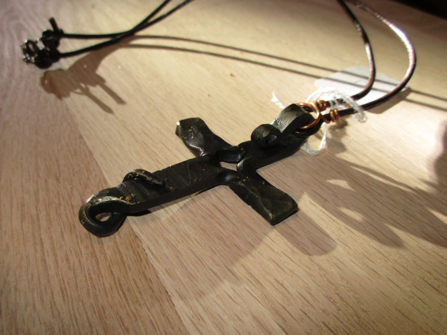 Hand Forged Cross Pendant Necklace – Artisan Christian Jewelry
