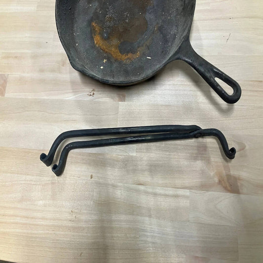 Hand-Forged Foldable Iron Trivet – Traditional Blacksmith Cookware