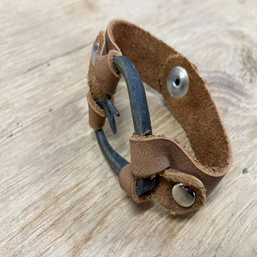 Hand Forged Heart Bracelet – Blacksmith Jewelry