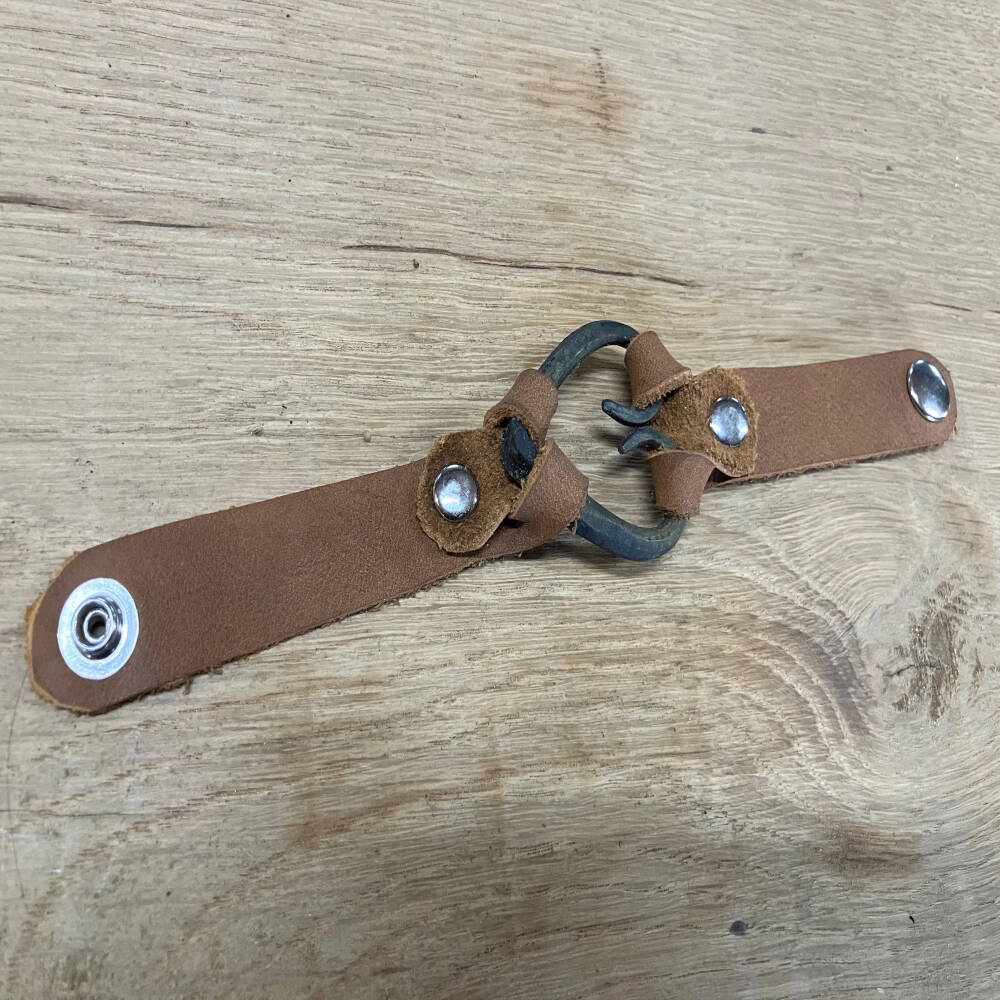 Hand Forged Heart Bracelet – Blacksmith Jewelry