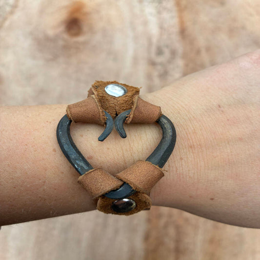 Hand Forged Heart Bracelet – Blacksmith Jewelry
