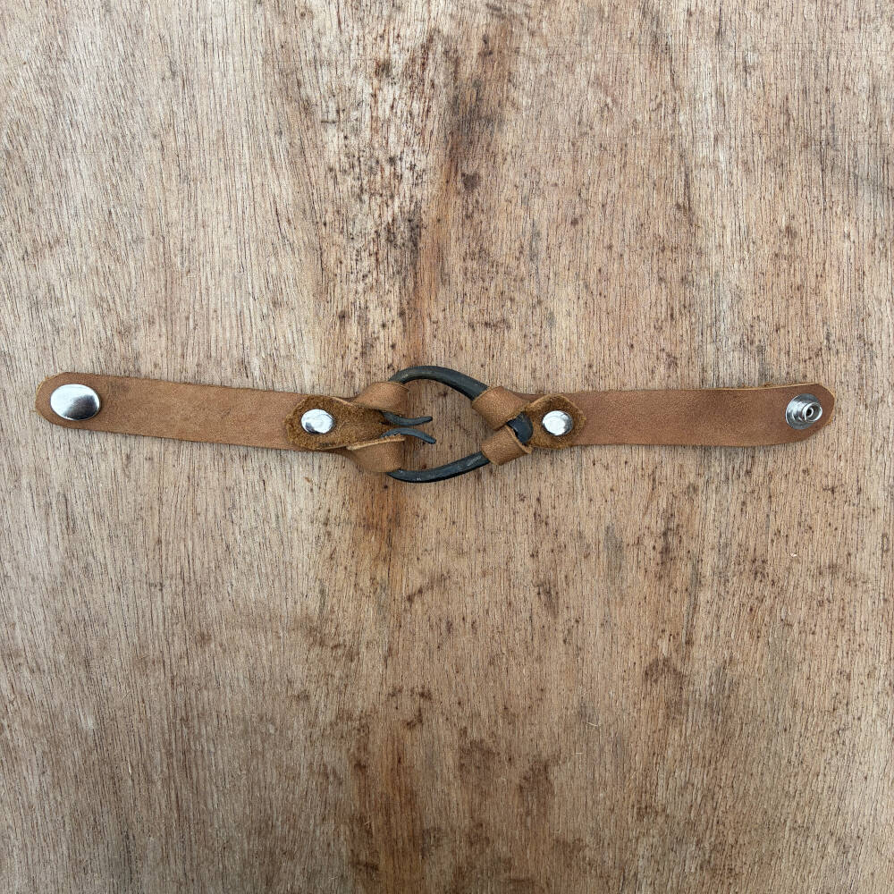 Hand Forged Heart Bracelet – Blacksmith Jewelry