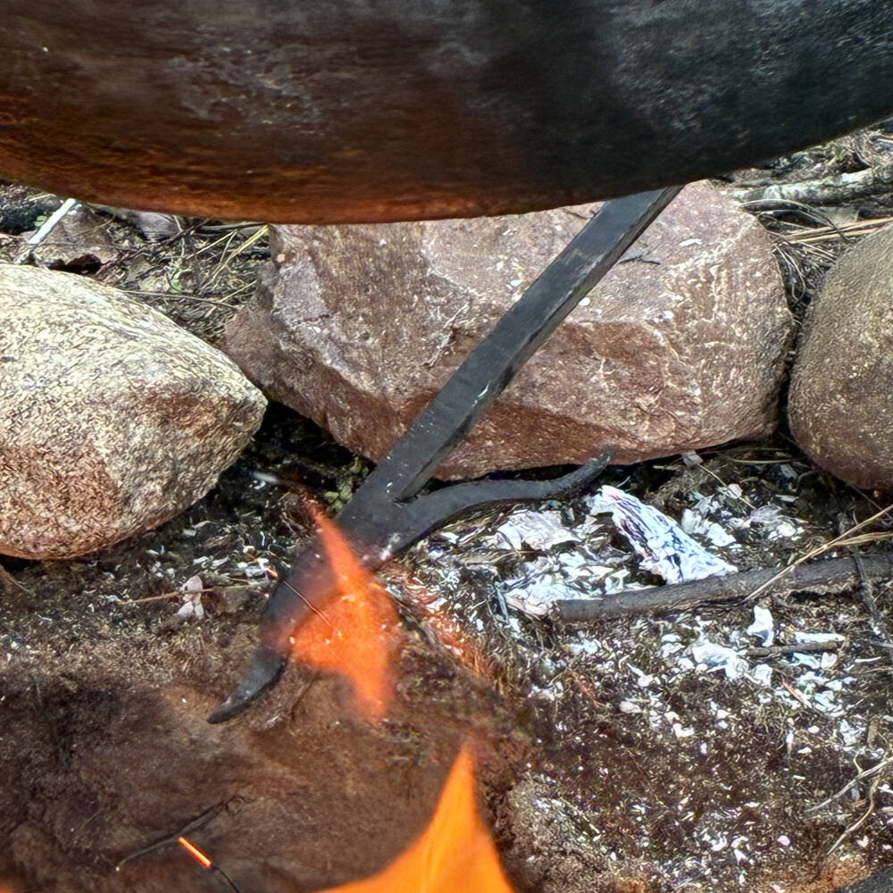 Harpoon Fire Poker – Hand-Forged Wrought Iron Fireplace Tool with Twisted Handle | DeWall’s Forge