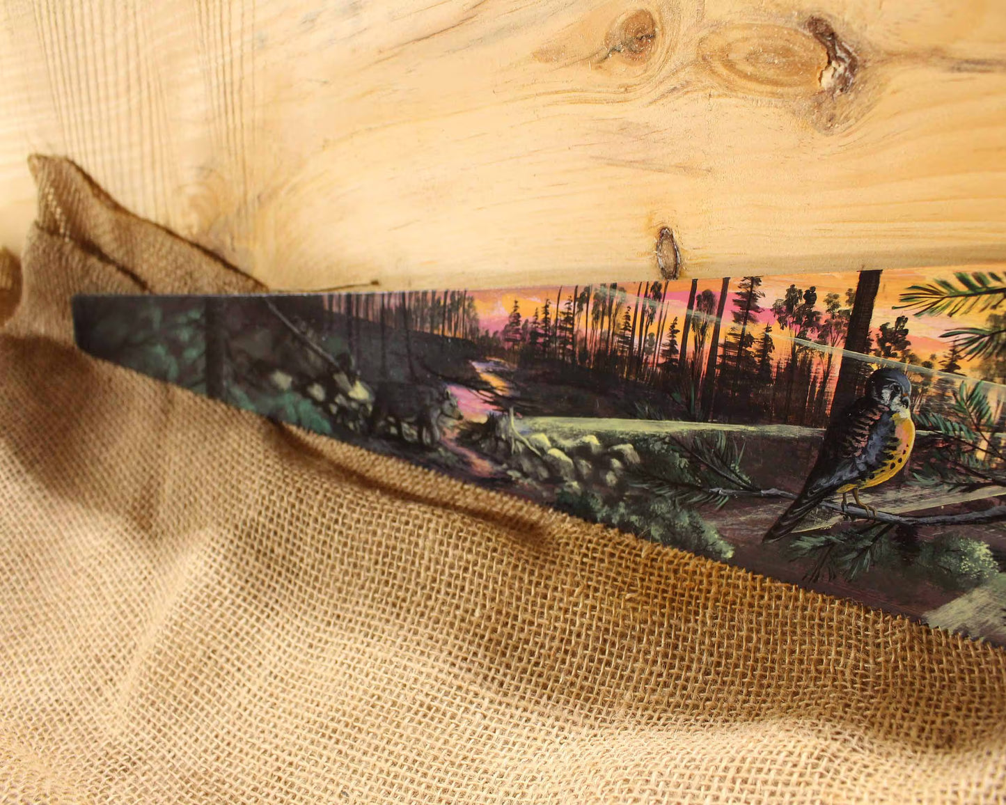 Hand Painted Vintage Handsaw Wall Art