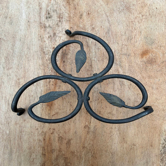 Hand-Forged Leaf Trivet