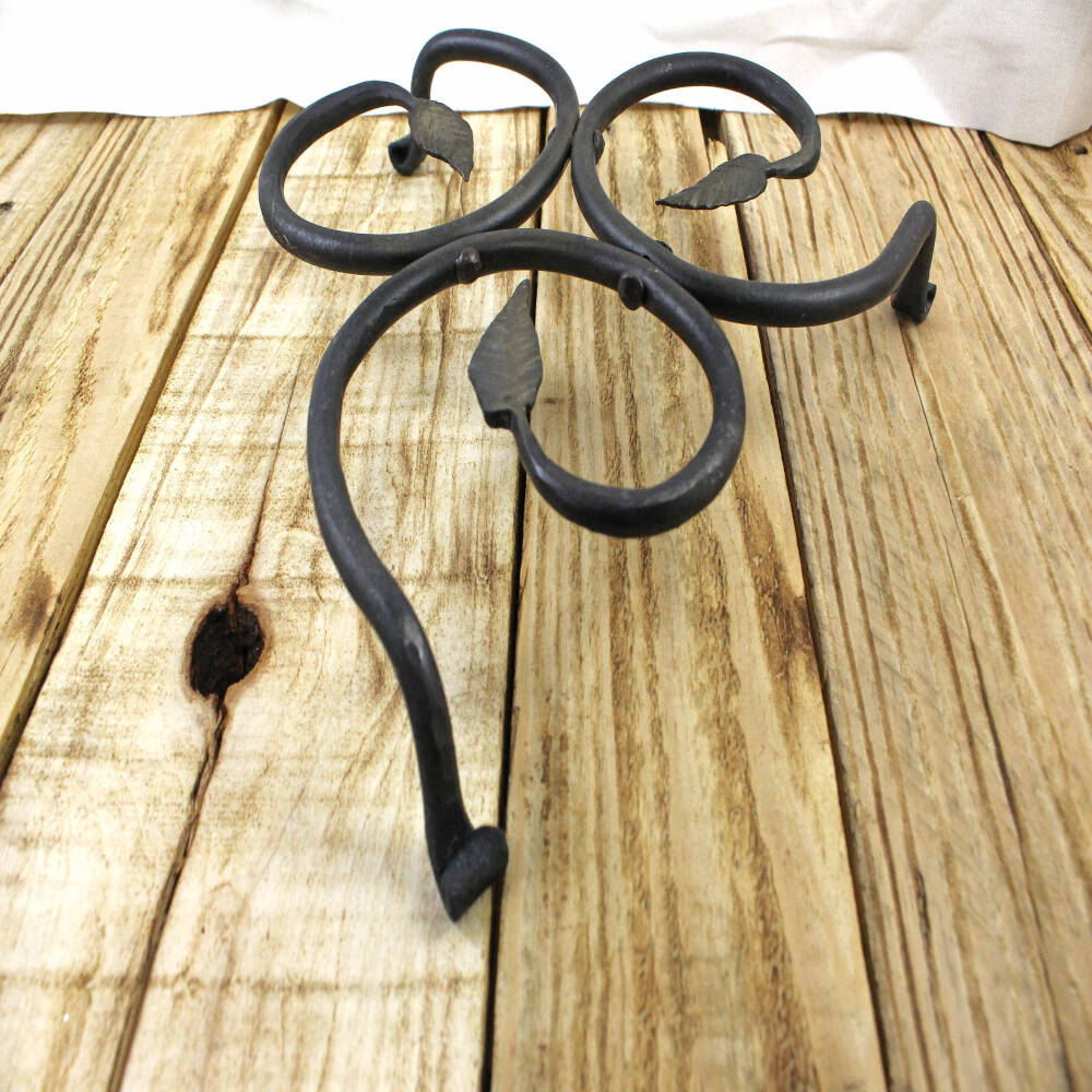 Hand-Forged Leaf Trivet
