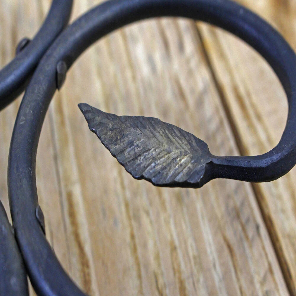 Hand-Forged Leaf Trivet