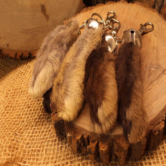 Rabbit Foot Keychains – Assorted Natural Colors