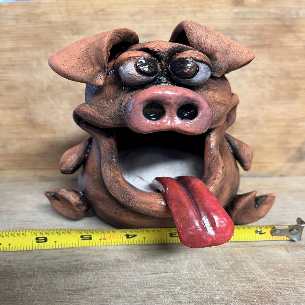 Hand-Sculpted Ceramic Salt Pig – Whimsical Pottery Salt Cellar