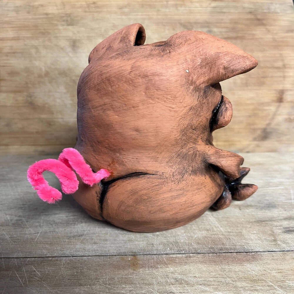Hand-Sculpted Ceramic Salt Pig – Whimsical Pottery Salt Cellar