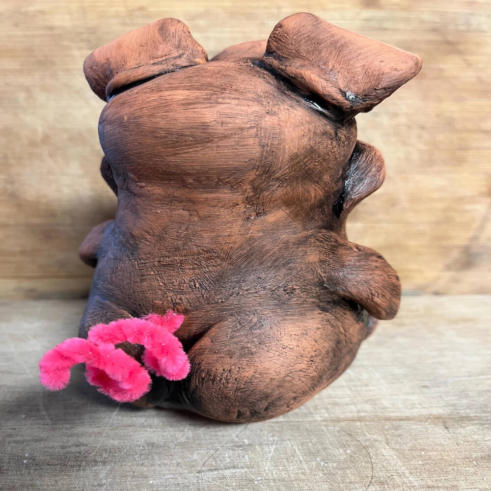 Hand-Sculpted Ceramic Salt Pig – Whimsical Pottery Salt Cellar