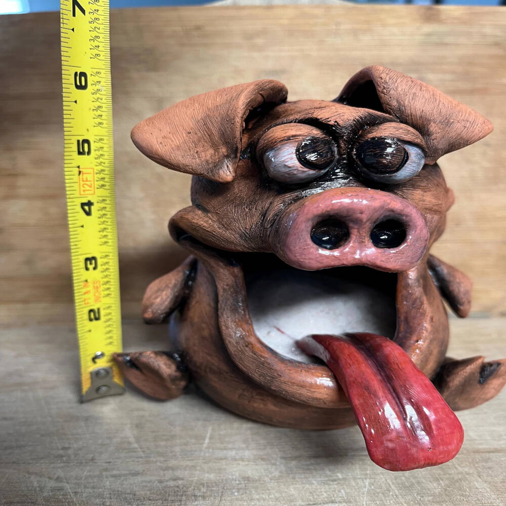 Hand-Sculpted Ceramic Salt Pig – Whimsical Pottery Salt Cellar