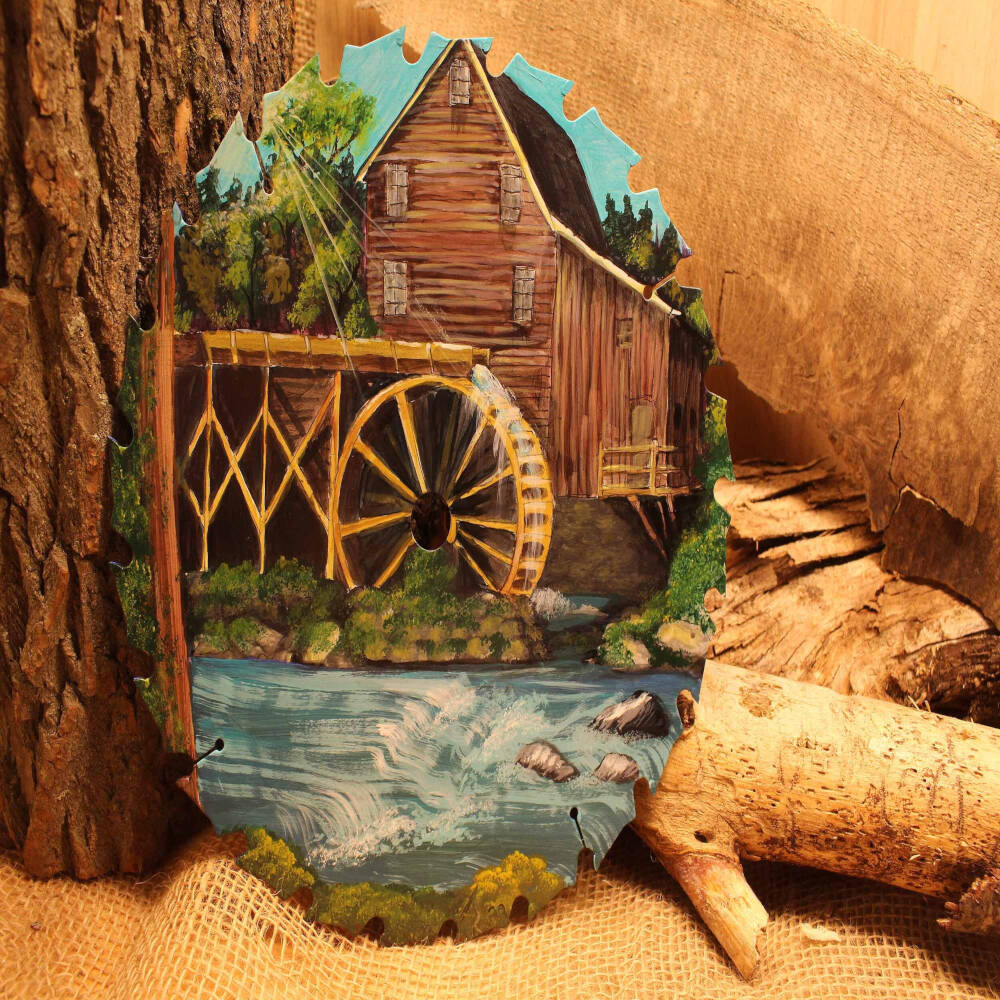 Sawmill Hand-Painted Saw Blade