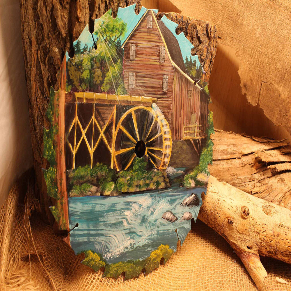 Sawmill Hand-Painted Saw Blade