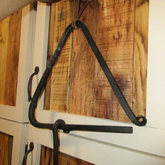 Hand-Forged Iron Dinner Bell Triangle – Rustic Farmhouse Bell