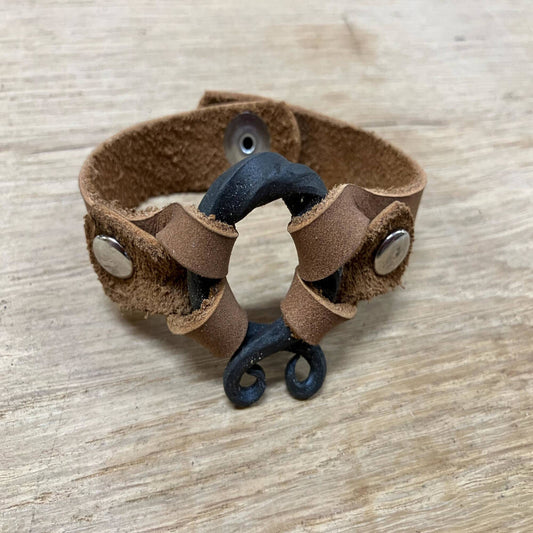 Troll Cross Bracelet – Hand Forged Blacksmith Jewelry