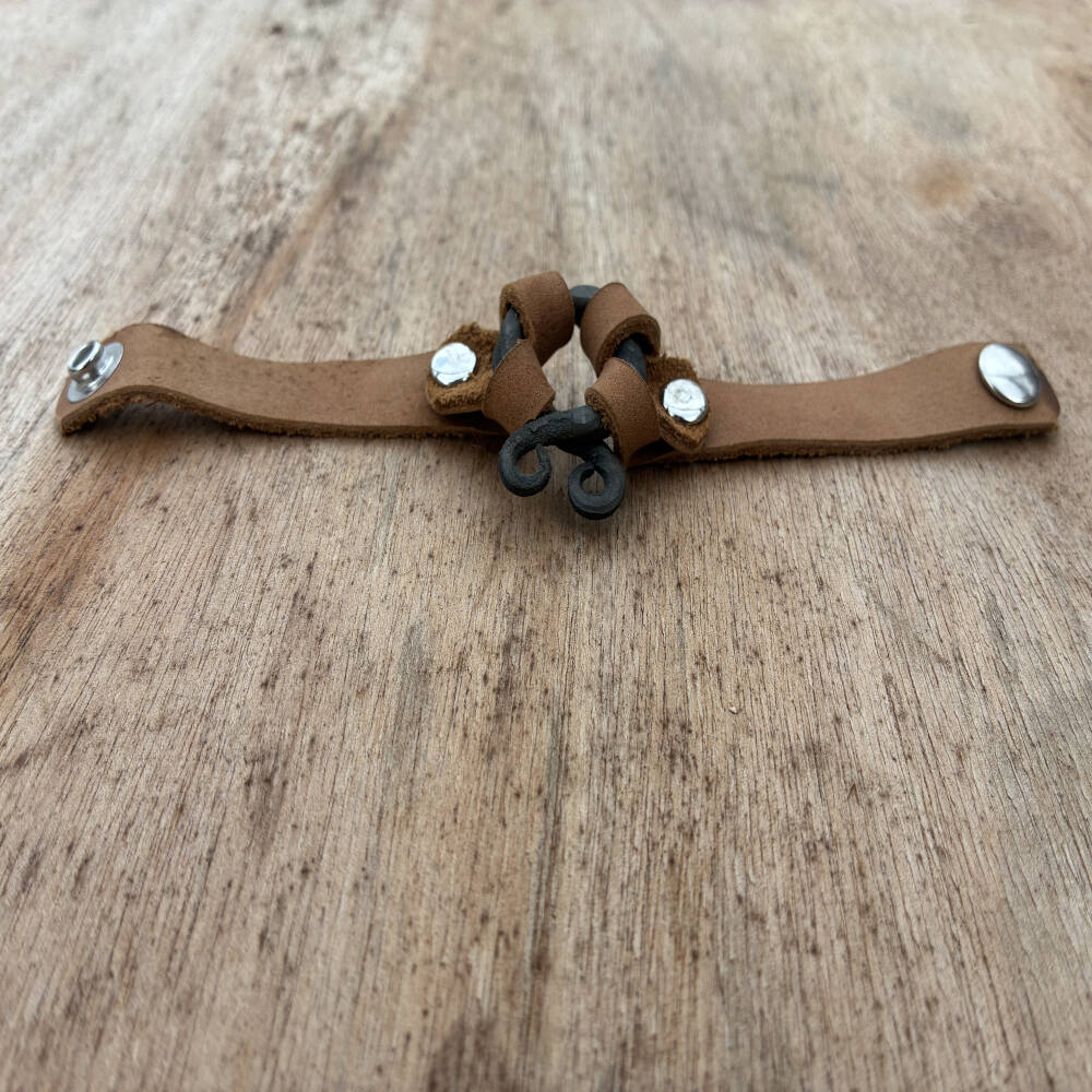 Troll Cross Bracelet – Hand Forged Blacksmith Jewelry